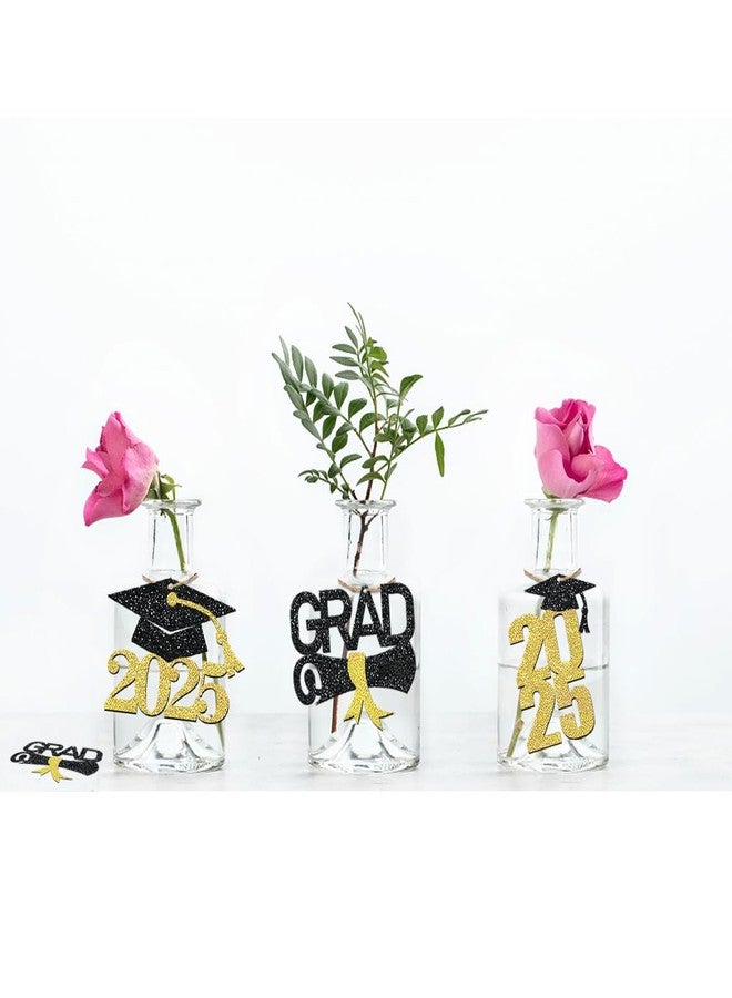 Moitkptt 24 Pcs 2025 Graduation Tags for Graduation Decorations, Class of 2025 Centerpieces- Grad Gift Tags for Grad Table Decor (Gold) - Image 3